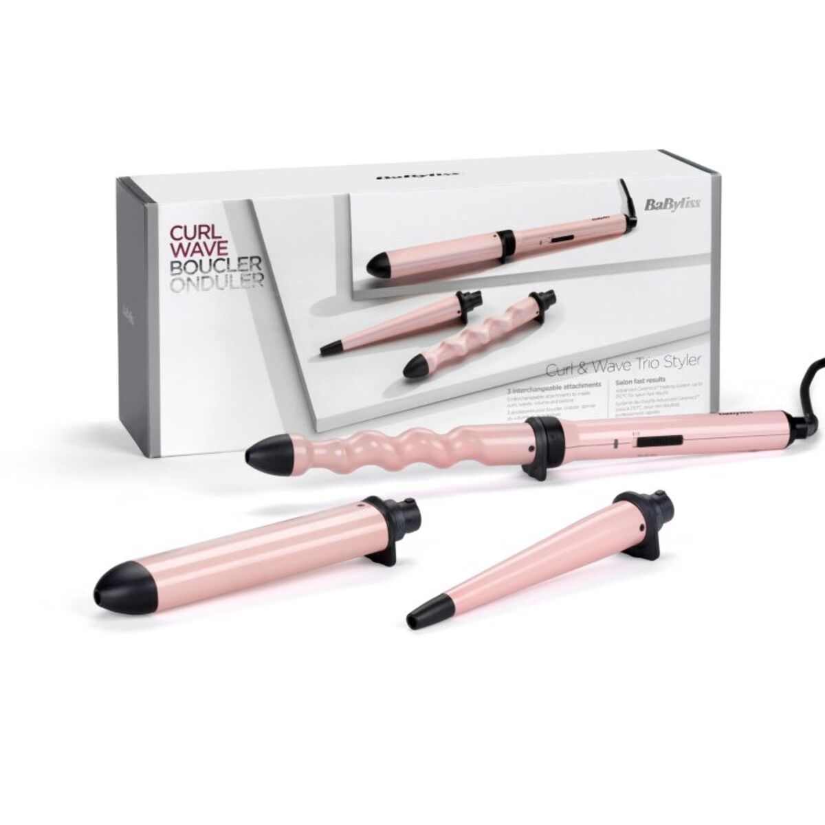 Fer à boucler BABYLISS MS750E Curl and Wave Trio