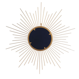 Miroir Soleil Dore 66cm