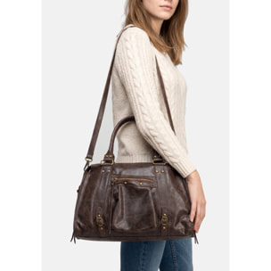 Borsa a spalla da donna - Modello Clara - Vera pelle - 41.0 x 28.0 x 13.0 cm
