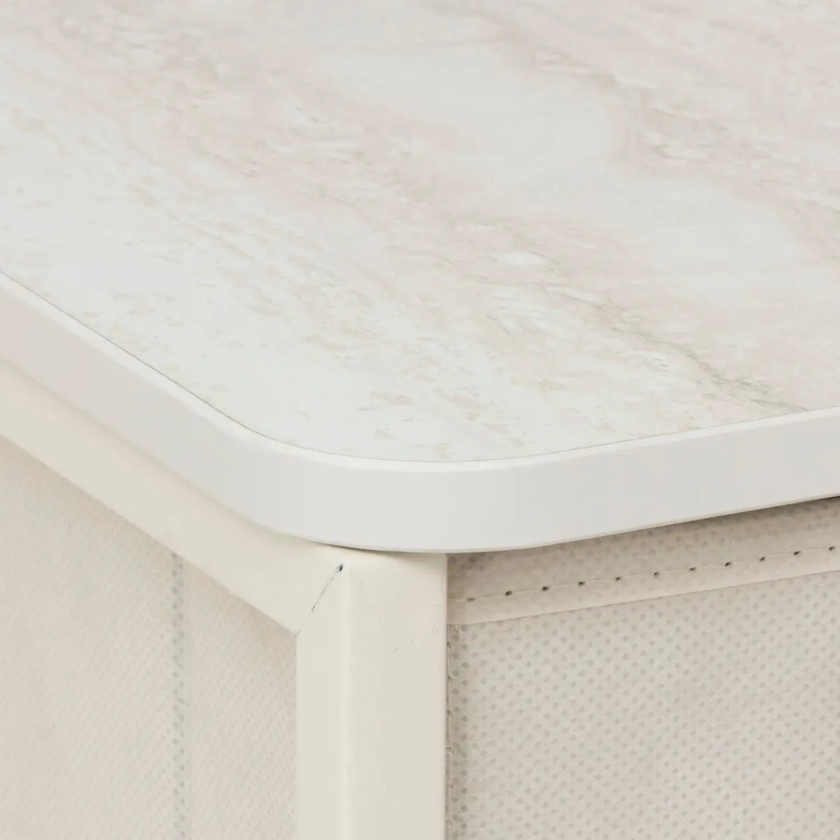 Meuble de rangement Tissa 4 tiroirs beige