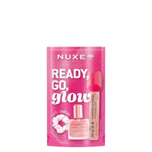 Ready Go Glow - Coffret Soin Repulpant Lèvres Very Rose 10 ml + Huile Sèche Floral 10 ml + un Chouchou
