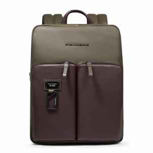 Piquadro Zaino uomo sottile porta pc 14", espandibile