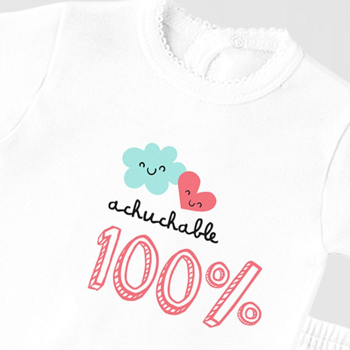 Conj Estampado Frase A Blanco Talla Nac