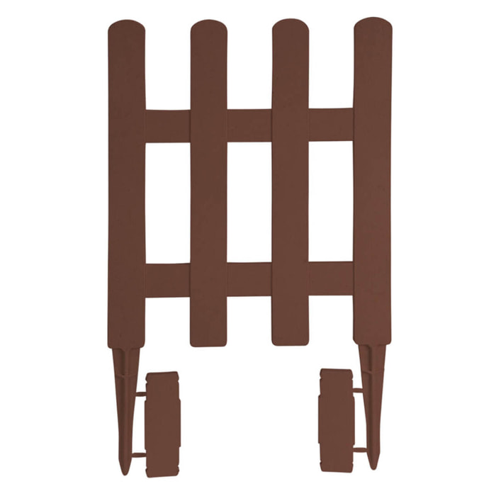 Pack 5 Mini Vallas Clickfence Marron 40x40 Cm
