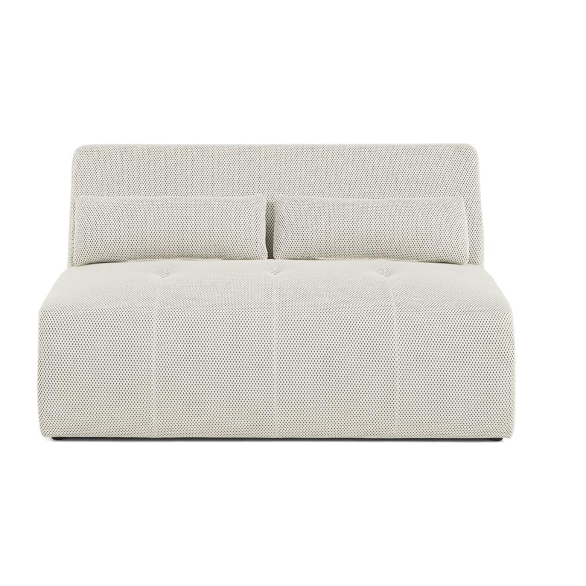 Onyx - canapé droit 2 places - en tissu mailles 3D - Beige