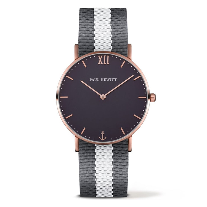 Reloj Paul Hewitt PH-SA-R-ST-B-GRW-20 Unisex Analogico Cuarzo con Correa de Nylon