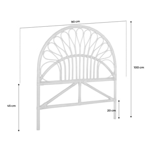 Tête de lit rotin naturel MALACCA