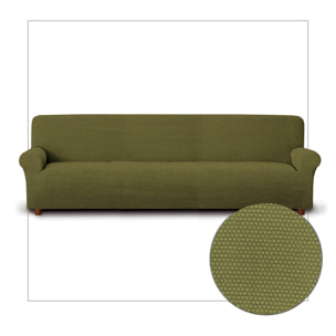 WHITE & WHITE Copridivano 4 posti pique' verde