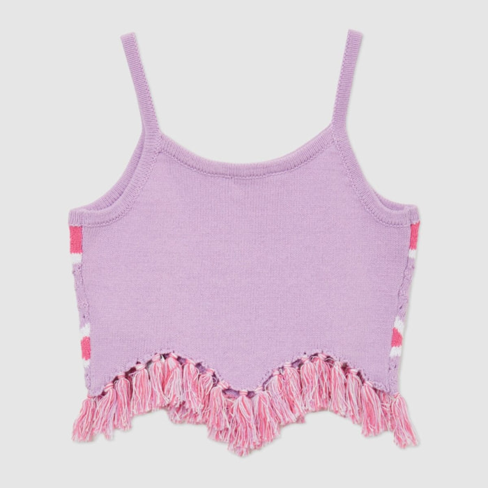 Top crochet con nappe