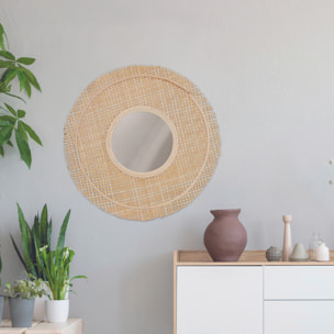 Miroir En Cannage 49.5 Cm De Diametre