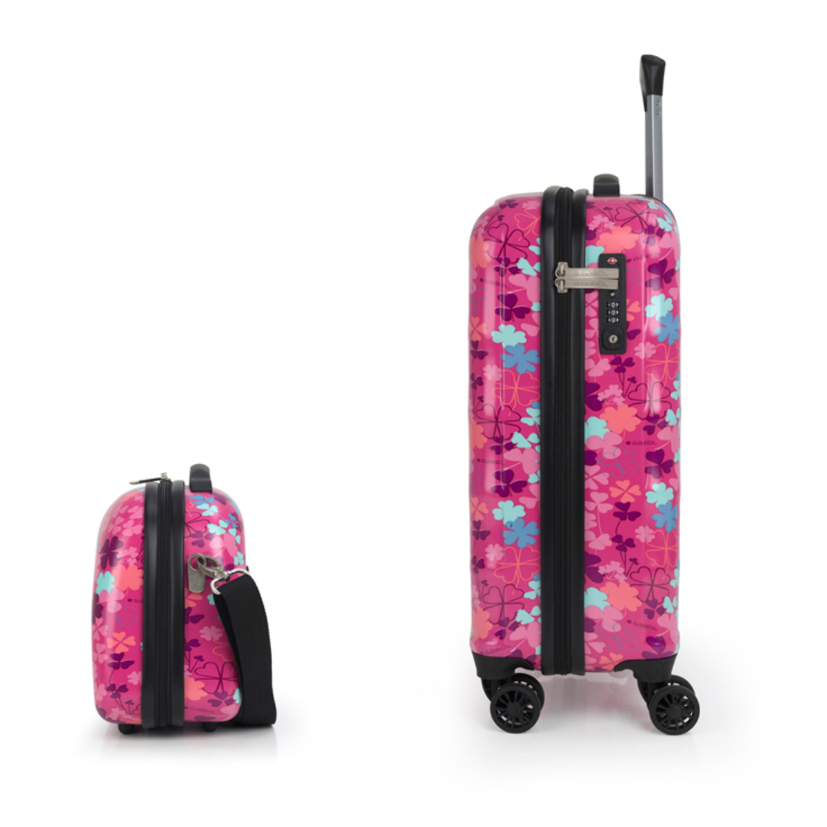 Set de maleta de cabina y neceser Gabol CLOVER