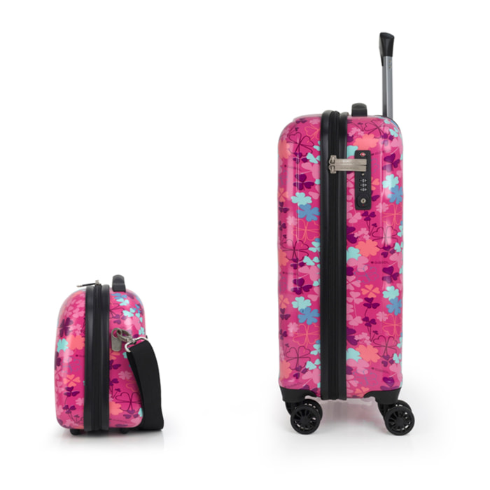 Set de maleta de cabina y neceser Gabol CLOVER