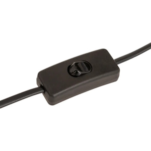 Lampe champignon secteur Lito noir H24,5cm