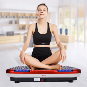 Plataforma de vibración de terapia estética y salud integral. Reflexología magnética con 120 velocidades, 4 modos, control remoto y música bluetooth.