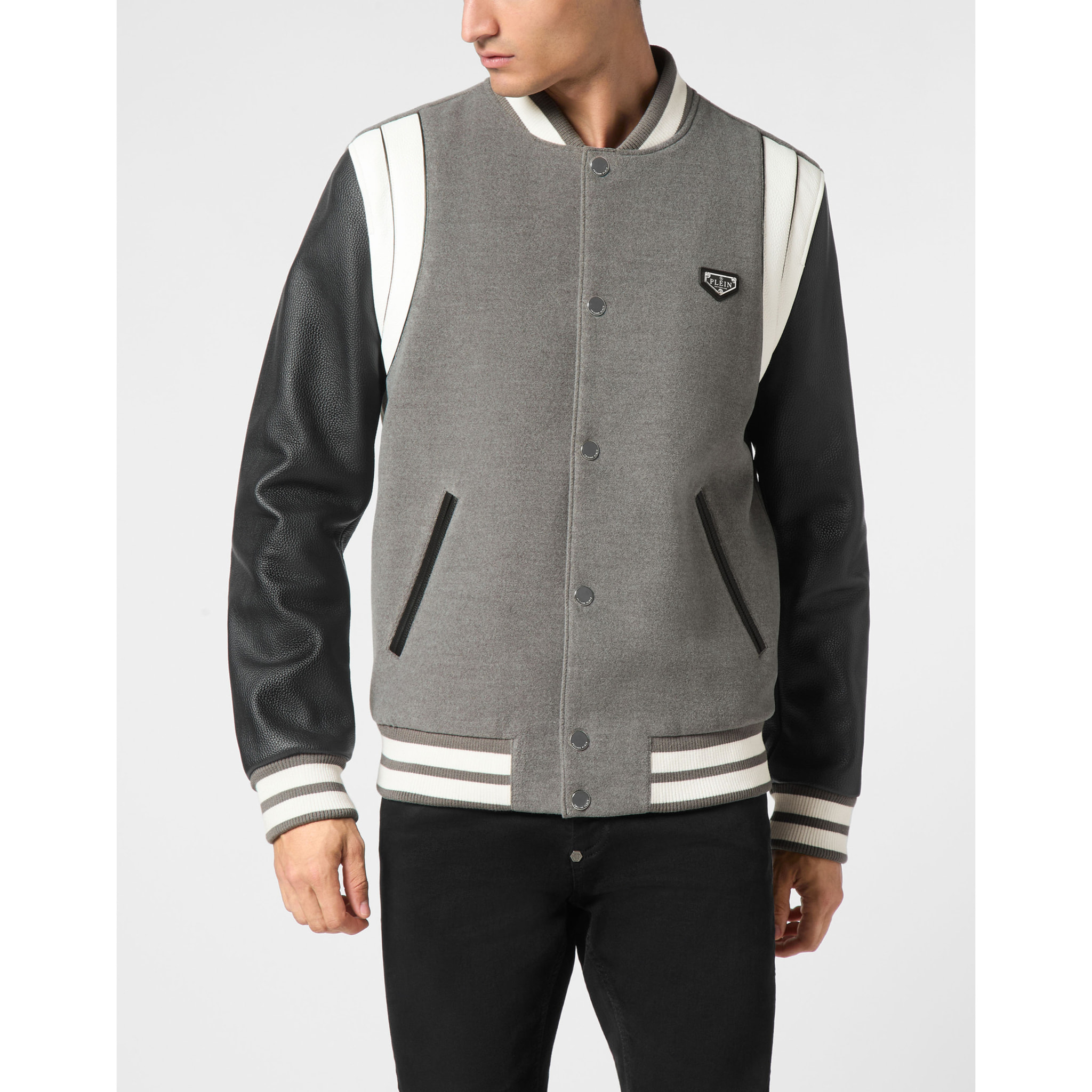 PHILIPP PLEIN Bomber de cuero