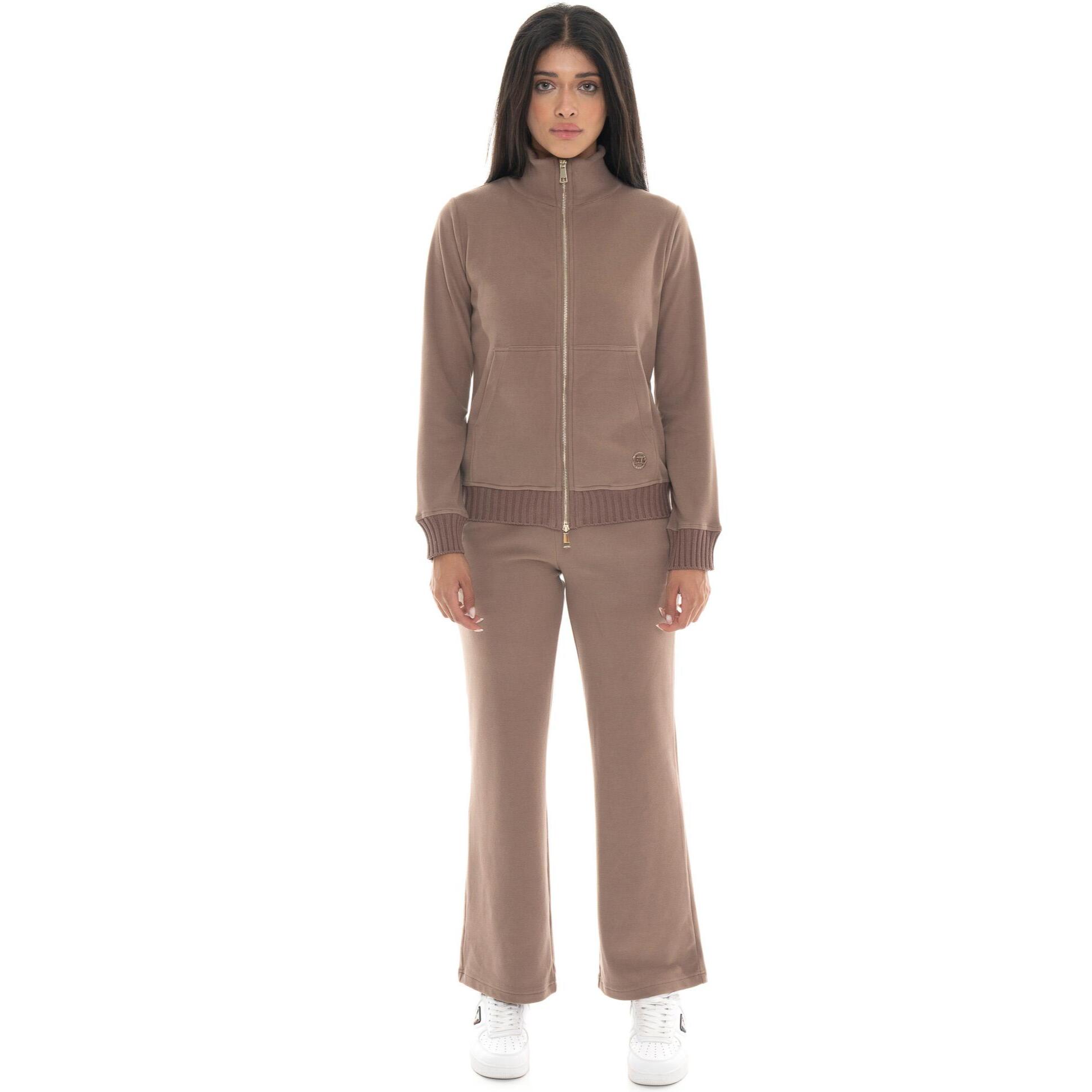 Tuta invernale donna collo alto inserti maglia linea Warm Touch