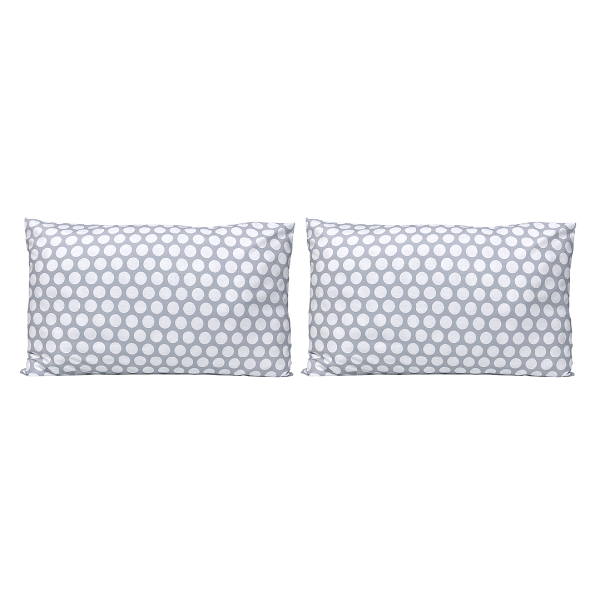 2 Fundas de almohada El Caballo 50x75 cm POINTS Gris - 100% algodón -