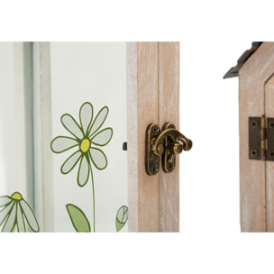 LANTERNE HOME FLOWER COPPIA CM 18X13X36-12,5X8,5X25 (VETRO TEMPERATO)