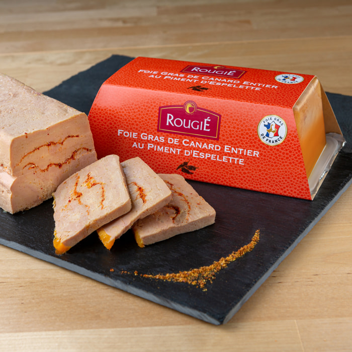 Foie Gras de Canard entier Piment Espelette 500g - mi-cuit