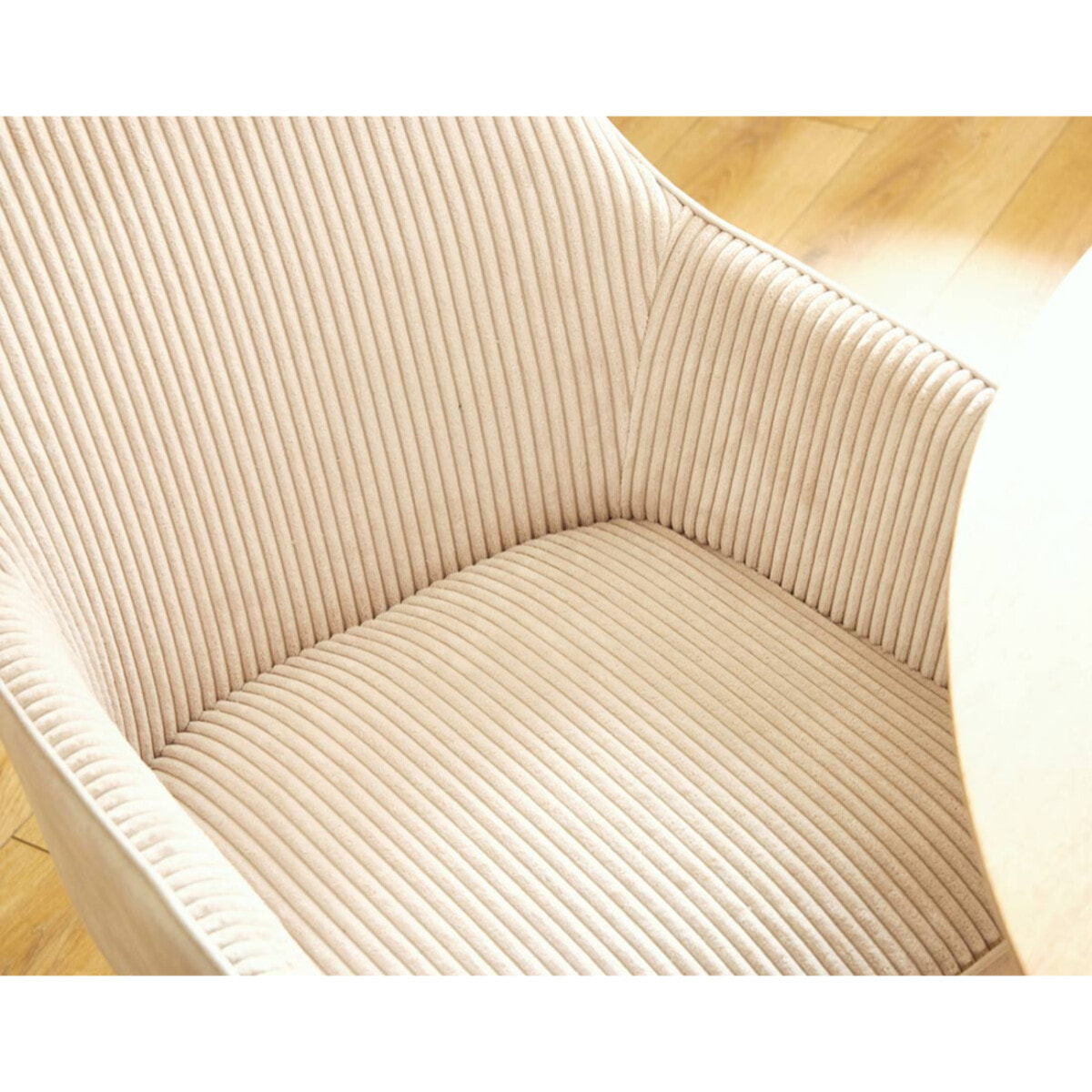 Lormi - lot de 2 fauteuils - en velours côtelé et velours - beige - Gris