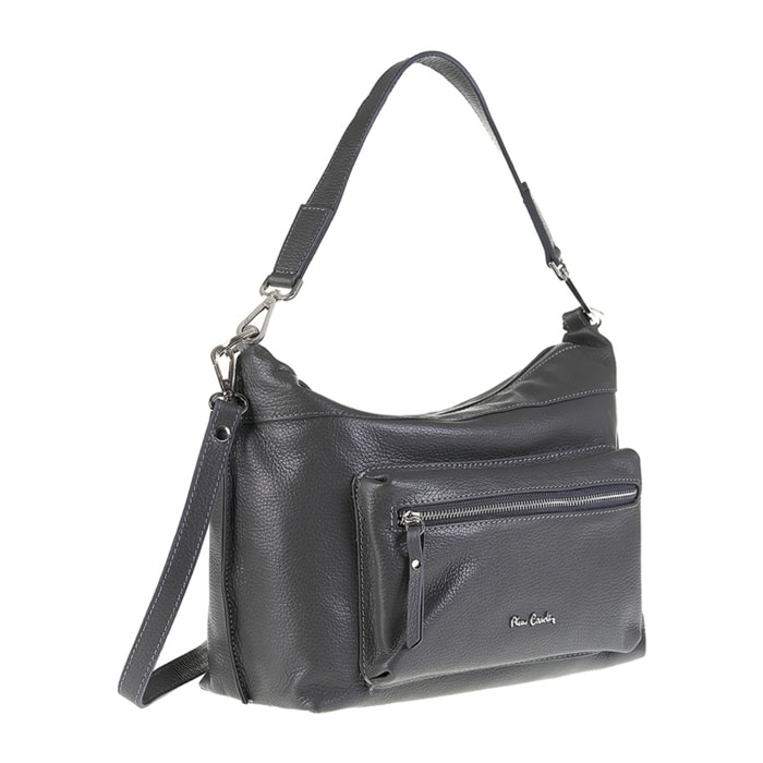 Borsa a spalla da donna Made in Italy - Modello Seraphina - 100% pelle - 35.0 x 23.0 x 20.0 cm