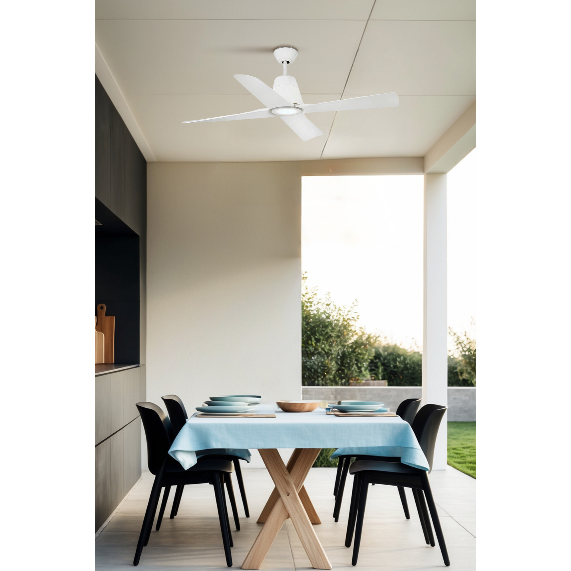 TYPHOON M LED ventilatore da soffitto bianco DC SMART