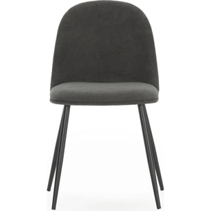 Lot de 4 chaises en tissu - HAVEN