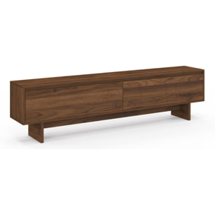 Meuble TV Yumi effet noyer L180cm