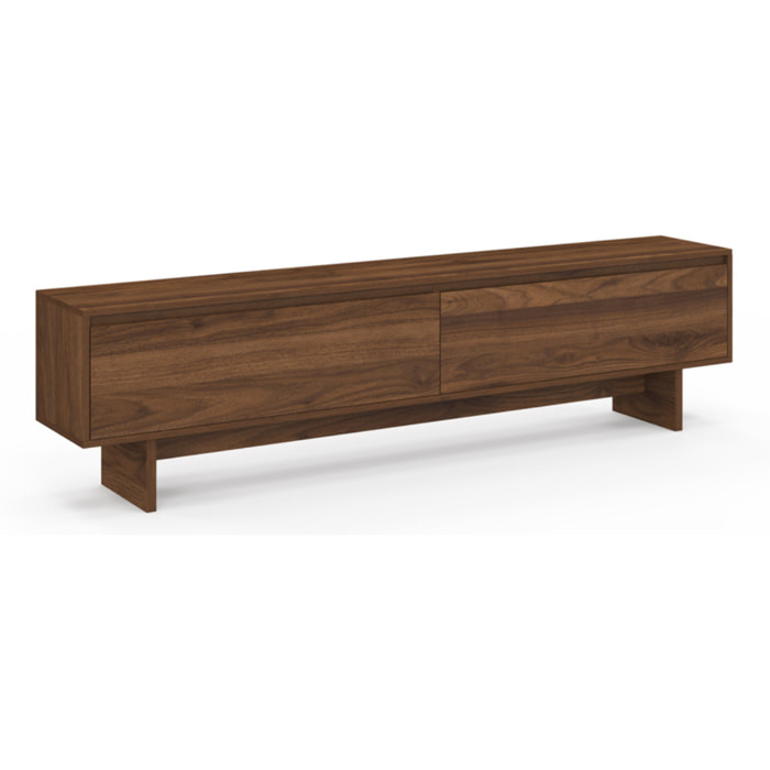 Meuble TV Yumi effet noyer L180cm