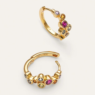 Orecchini Rainbow Bubbles S Placcato Oro