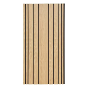 Panneau décoratif mural Colva beige fond noir 120x60cm