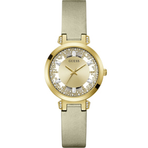 Guess Reloj Analógico De Cuarzo Gd Crystal Clear