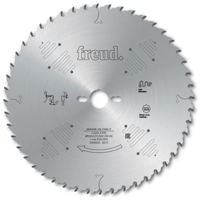 Lame pour panneaux en bois/contreplaqués FREUD - Ø350 3,5/2,5 AL30 Z54 BA - F03FS07565 -LG2A 2800