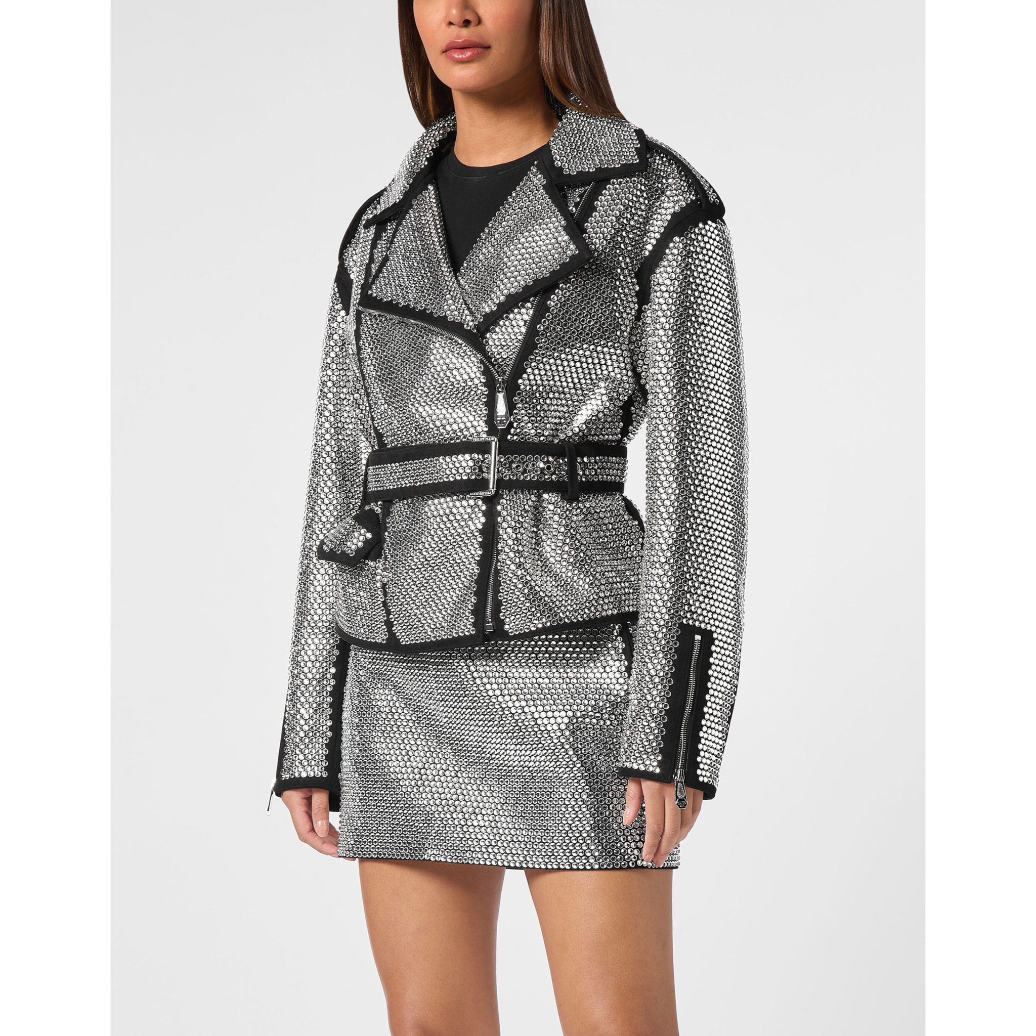 PHILIPP PLEIN Oversize Biker Jacket