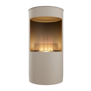 Giulio Cesare - Caminetto a bioetanolo da terra con 1 bruciatore da 1.5LØ40x80 cm