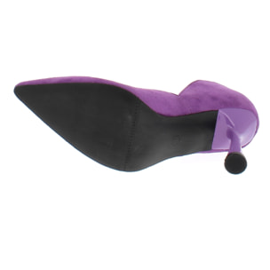 Marina Galanti Scarpe Donna Microfiber Stiletto Pumps 90 MG W24A069 Purple