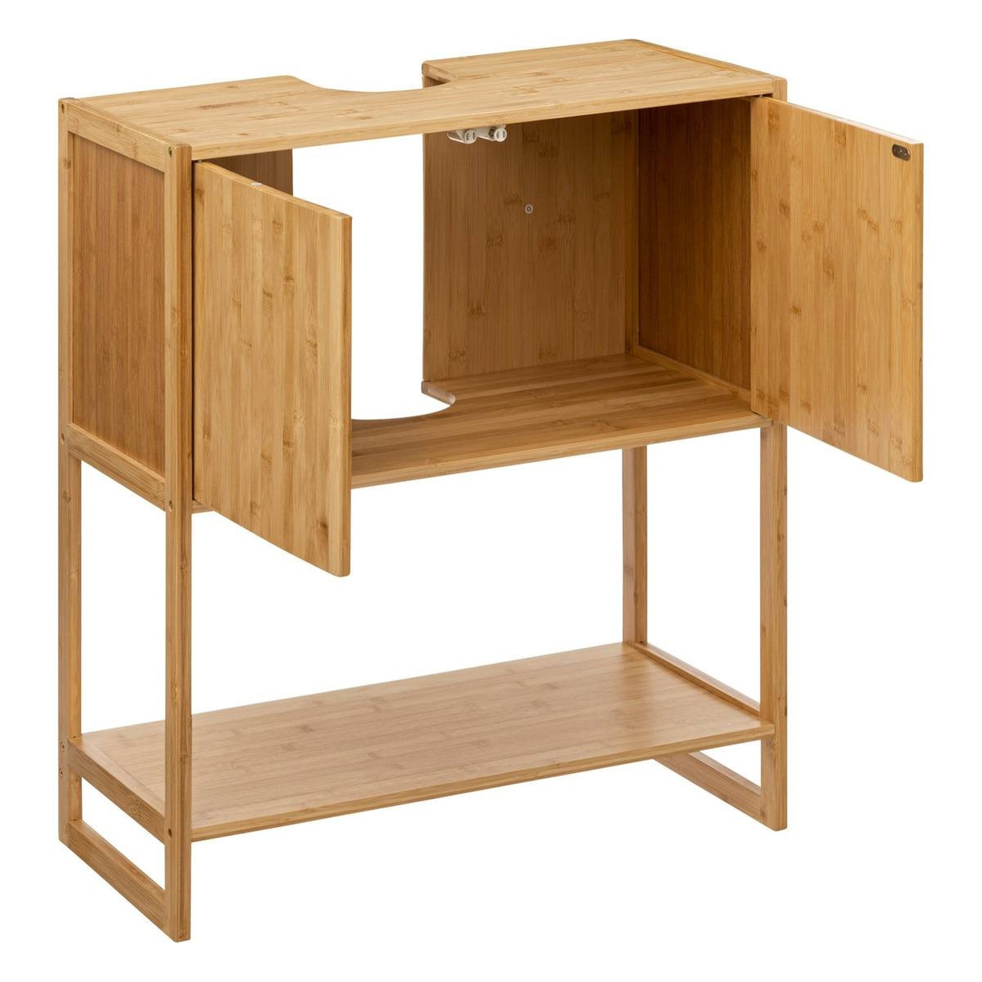 Mueble bajo de 2 puertas bambú