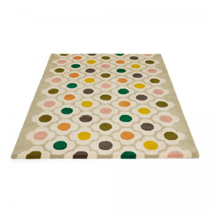 Tapis salon et chambre fait à la main en laine motif scandinave RAPI