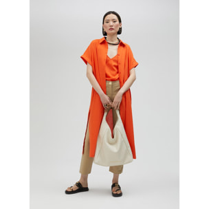 Top con spalline e strass