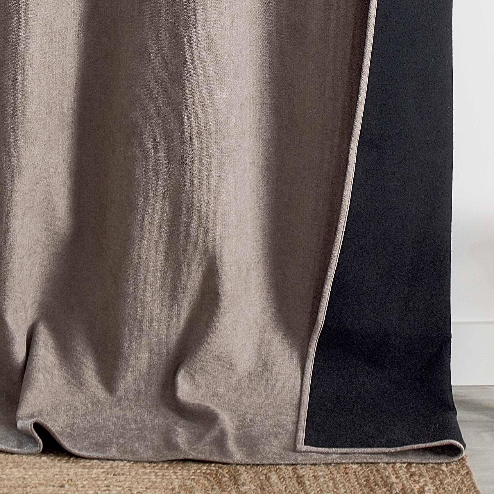 Rideau thermique phonique et semi occultant à galons fronceurs KONFOR - Lin