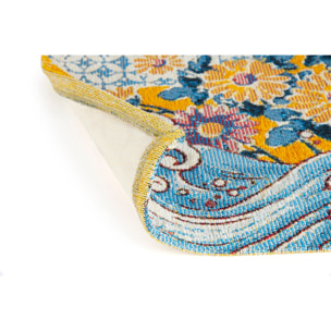 Tappeto Excelsa Kimono in poliestere e cotone 55x110x0,7 cm multicolore