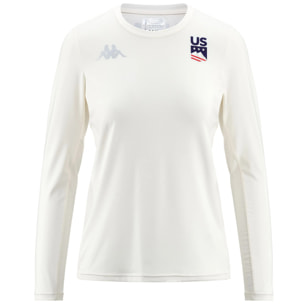 Kappa - T-Shirts & Top Donna Bianco - BOMOLA US