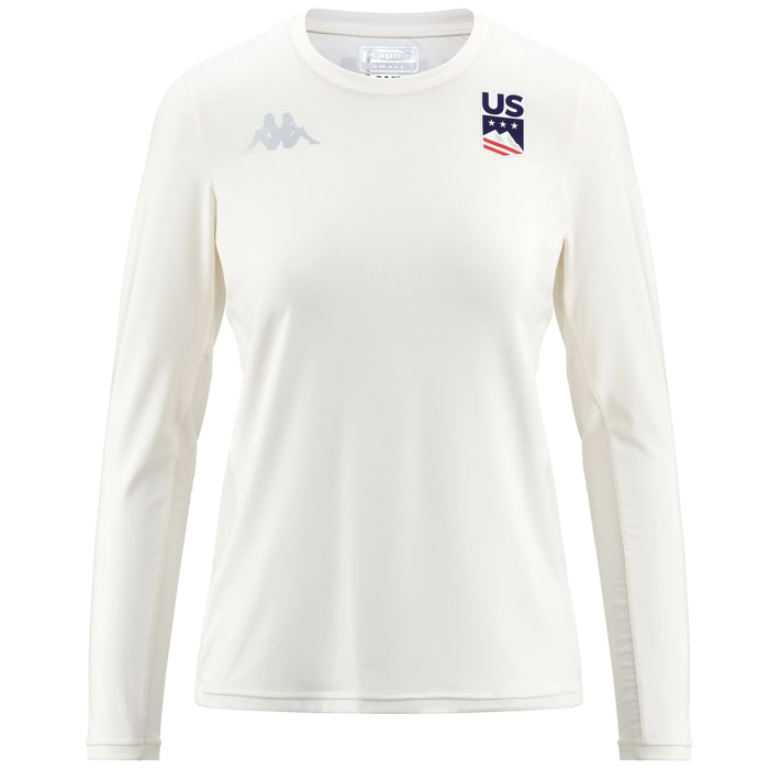 Kappa - T-Shirts & Top Donna Bianco - BOMOLA US