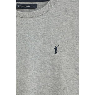 Camiseta gris vigoré de manga larga y logo bordado Rigby Go