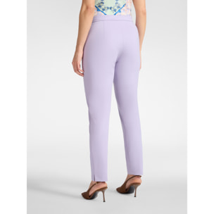 Elena Mirò - Pantalones en punto Milano - Violeta