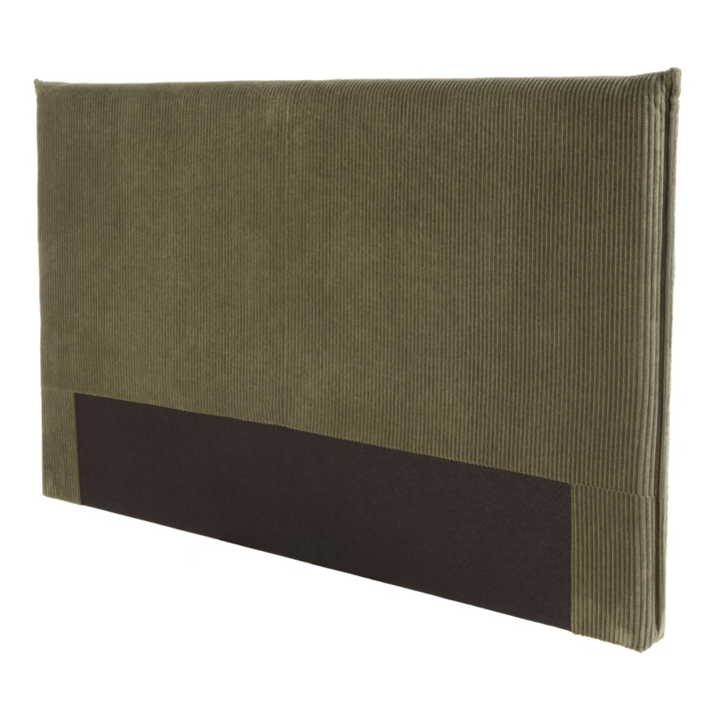 ARTHUR - Tête de lit rembourrée pour lits 160/180cm velours côtelé vert