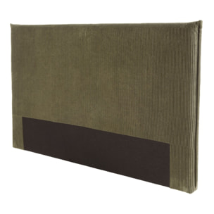 ARTHUR - Tête de lit rembourrée pour lits 160/180cm velours côtelé vert