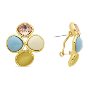 Pendientes Lux by Lux acabadoss en oro amarillo 18k