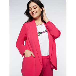 Fiorella Rubino - Blazer con collo a scialle - Fucsia