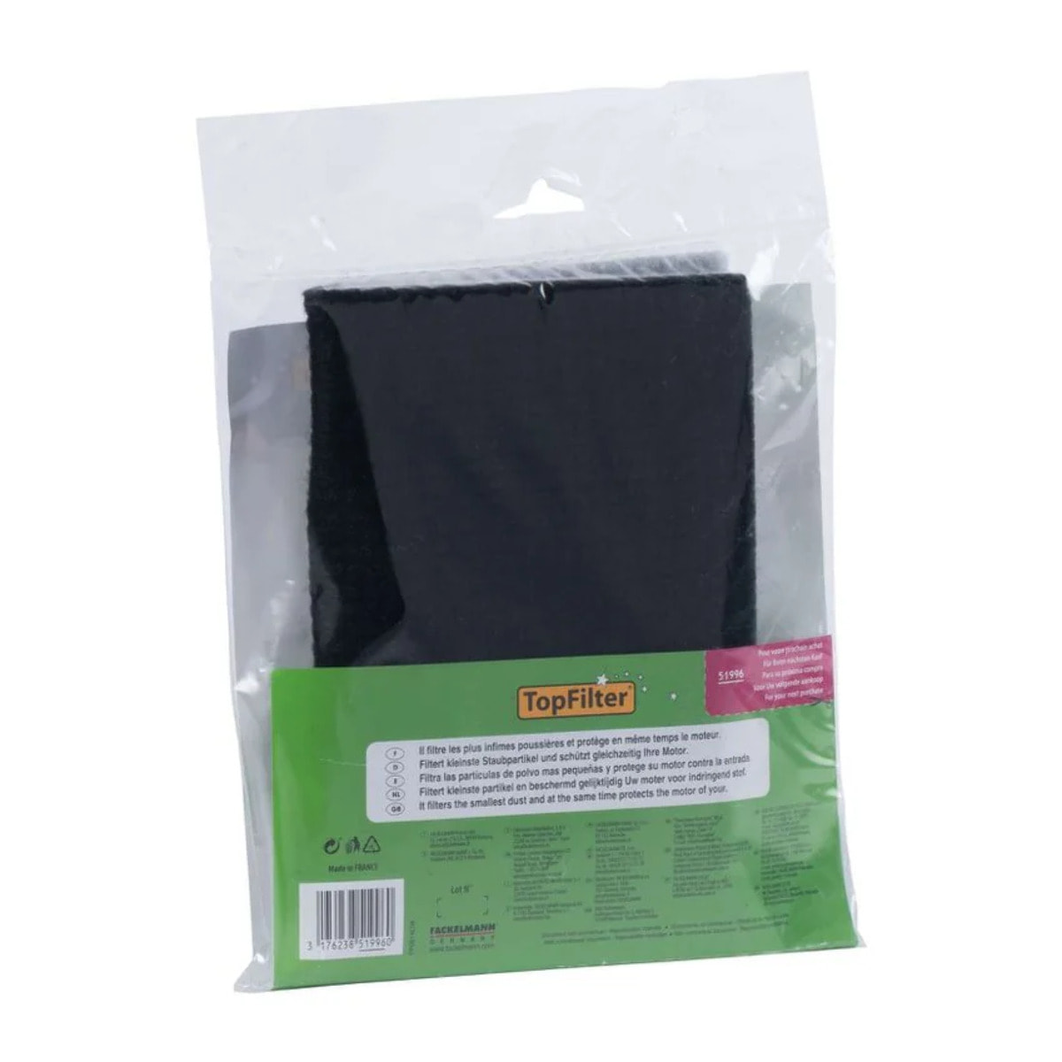 Filtre aspirateur universel au charbon TopFilter